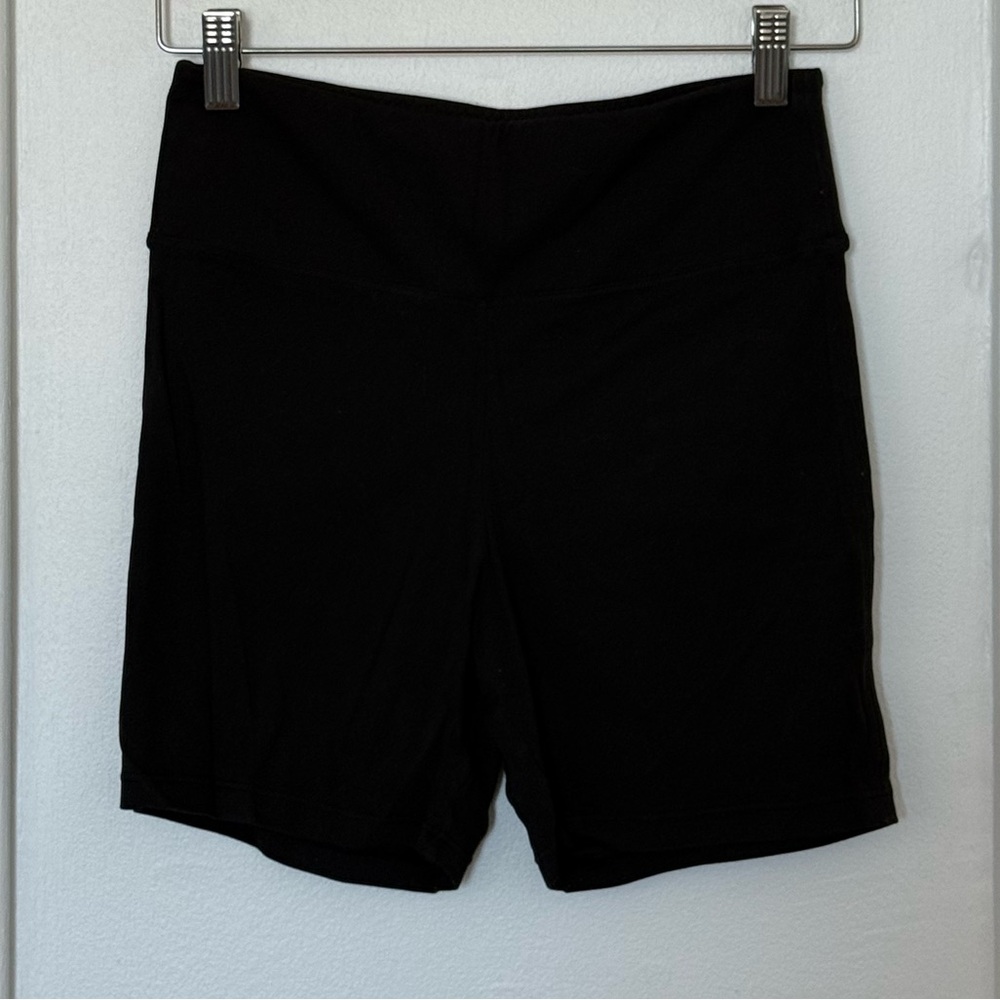& Other Stories Black High-Waist Bike Shorts